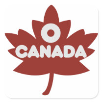 O Canada Square Stickers
