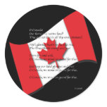 O Canada Round Sticker