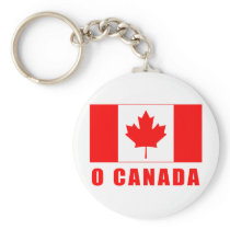 O CANADA with Canadian Flag Tshirts Keychain