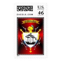 O DRISCOLL IRISH HERALDIC FAMILY SHIELD/CREST postage
