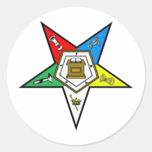 O.E.S. ROUND STICKER