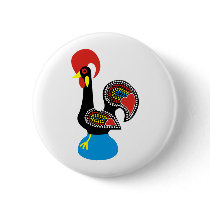 O Galo de Barcelos Pinback Button