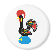 O Galo de Barcelos Fridge Magnets