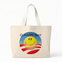 O HAPPY DAY OBAMA BAG by funny_tshirt O HAPPY DAY OBAMA BAG