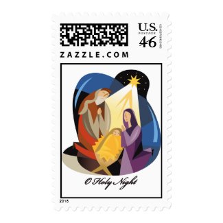 O Holy Night Postage Stamp stamp