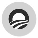 O is for Obama Round Stickers