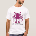 O is for Octopus t-shirts by wavehound O is for Octopus t-shirts