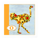 O is for Ostrich Print