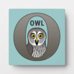 O is for Owl Photo Plaque