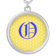 O LETTER ON HONEYCOMB NECKLACES