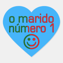 O Marido Número 1 - Number 1 Husband in Portuguese Stickers