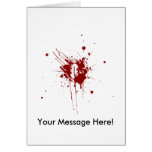 O Negative Blood Type Donation Vampire Zombie Card
