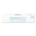 O negative bumper stickers