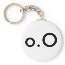 o.O Emoticon Keychain
