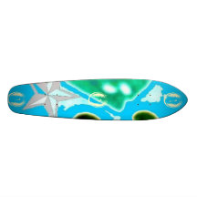 o, O, O Skate Board Deck