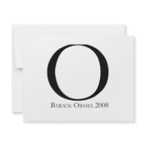 O: Obama for President T-shirt invitations
