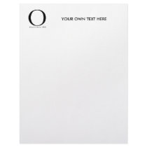 O: Obama for President T-shirt letterhead
