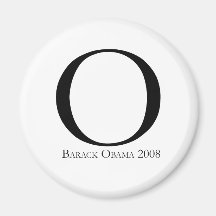O: Obama for President T-shirt Refrigerator Magnets