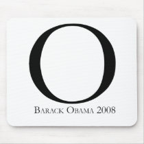 O: Obama for President T-shirt Mouse Pad