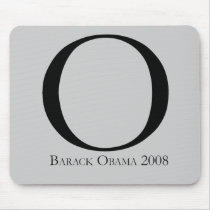 O: Obama for President T-shirt Mouse Mats