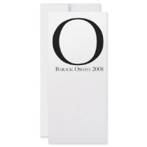O: Obama for President T-shirt rack cards