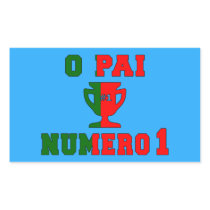 O Pai Número 1 - Number 1 Dad in Portuguese Sticker