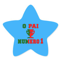 O Pai Número 1 - Number 1 Dad in Portuguese Sticker