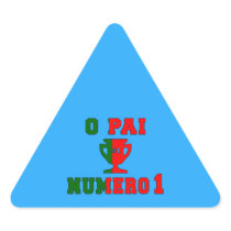 O Pai Número 1 - Number 1 Dad in Portuguese Stickers