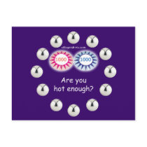 O Pinball Hot Enough Post Card
