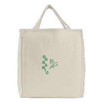 O, R, G, A, N, I, C, BAG embroidered bags