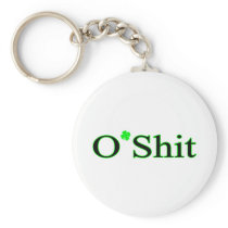 O Shit St Patricks Clover Keychains