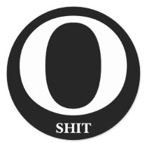 O SHIT Sticker by s0n0fw4r O SHIT Sticker