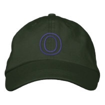 "O" Small Athletic Letter embroidered hats