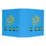 O Sol - The Sun in Brazilian Summer Vacation 3 Ring Binder