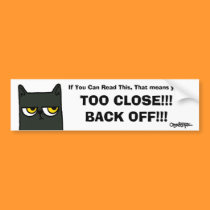 O&T Back Off Bumper Sticker bumper stickers