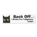 O&T Bumper Sticker "Back Off" bumper stickers by OnyxandTopaz O&T Bumper Sticker "Back Off" bumper stickers