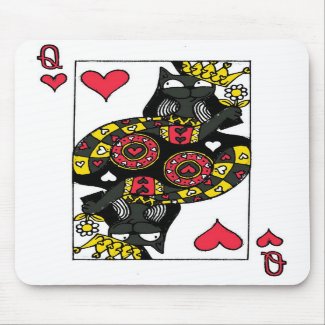 O&T Topaz Queen of Hearts MOUSE PAD mousepad