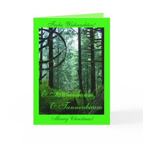 O Tannenbaum, O Tannenbaum card