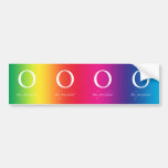 O | the president Spectrum x 4 Bumper Sticker