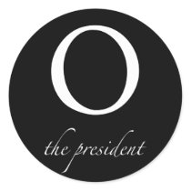 O | the president Sticker