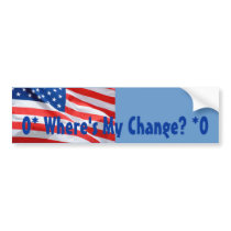 O* Where's My Change? O* bumper stickers by Priscilla48 O* Where's My Change? O* bumper stickers