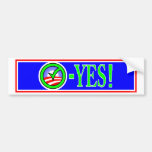O Yes Obama bumper check Bumper Stickers