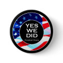 O Yes We Did Flag - Button