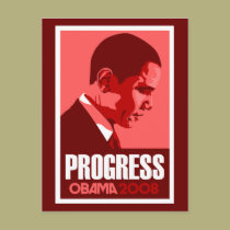 Oabma Red Progress Postcard postcards