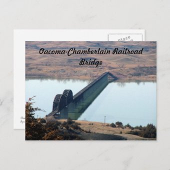 Oacoma Chamberlain Railroad Bridge Postcard Zazzle