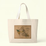 Oahu, 1881, Vintage Hawaii Map bags