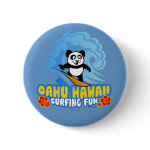 This darling panda bear is too cute! He loves to go surfing on huge waves in Oahu. What a cute design for anyone who loves surfing in Hawaii as much as panda does.