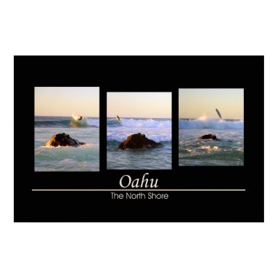 Oahu - The North Shore - Surfing Poster by draketryg