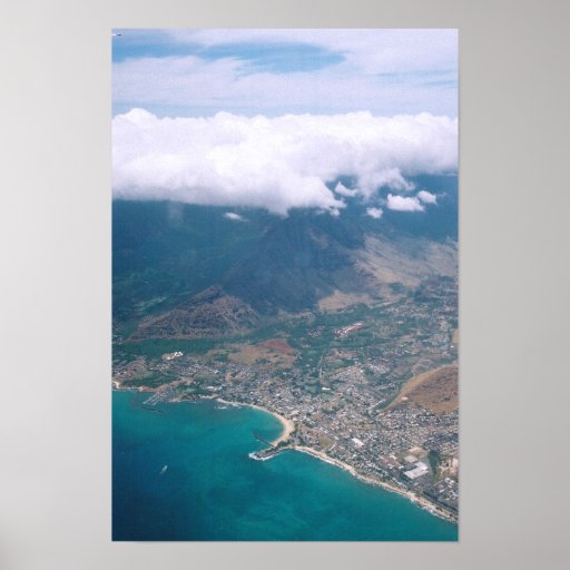 Oahu under the Clouds on Canvas Print