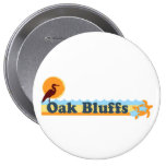 Oak Bluffs "Beach" Design. Button